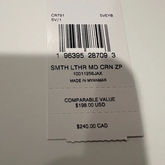 Coach Medium Light Blue/Chambray/Bluebell Leather Bi-Fold Corner Zip Wallet NWT - Picture 11 of 16